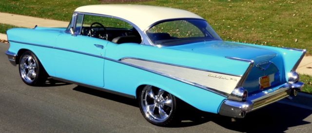 1957 Blue Chevrolet Bel Air/150/210 Coupe