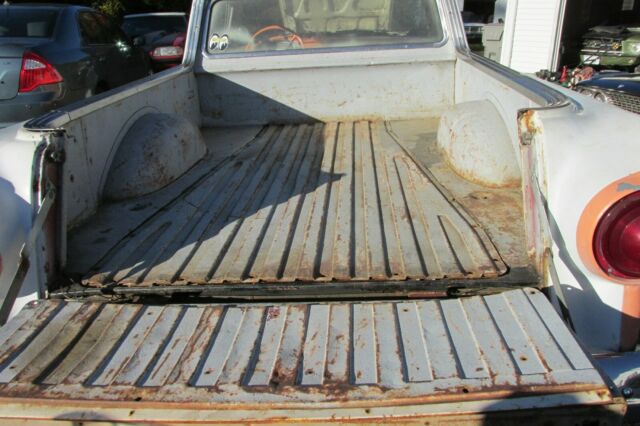 1957 white/ orange Ford Ranchero Standard Cab Pickup