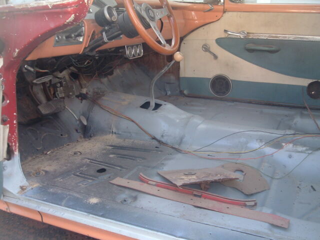 1957 white/ orange Ford Ranchero Standard Cab Pickup