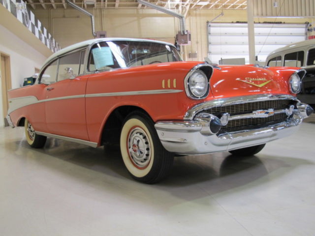 1957 Red Chevrolet Bel Air