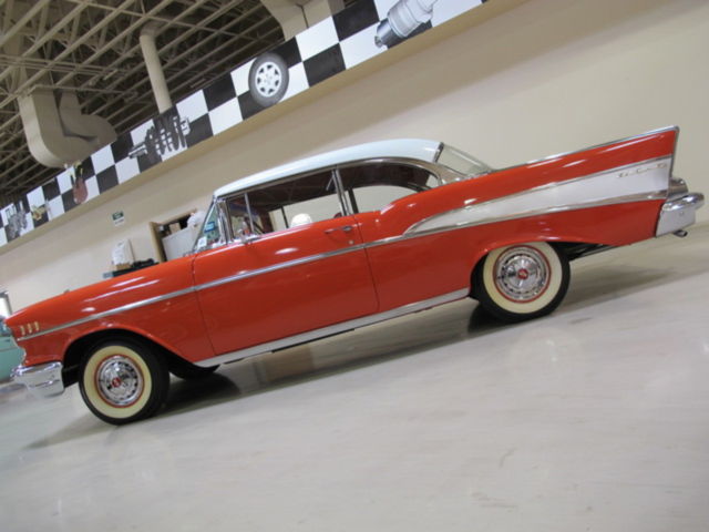 1957 Red Chevrolet Bel Air