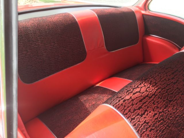 1957 Red and Black Chevrolet Bel Air/150/210 2 Door Hardtop