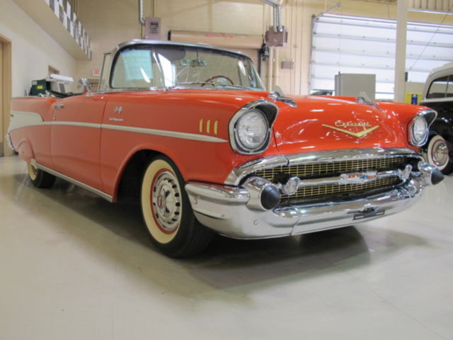 1957 Red Chevrolet Bel Air