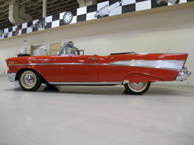 1957 Red Chevrolet Bel Air