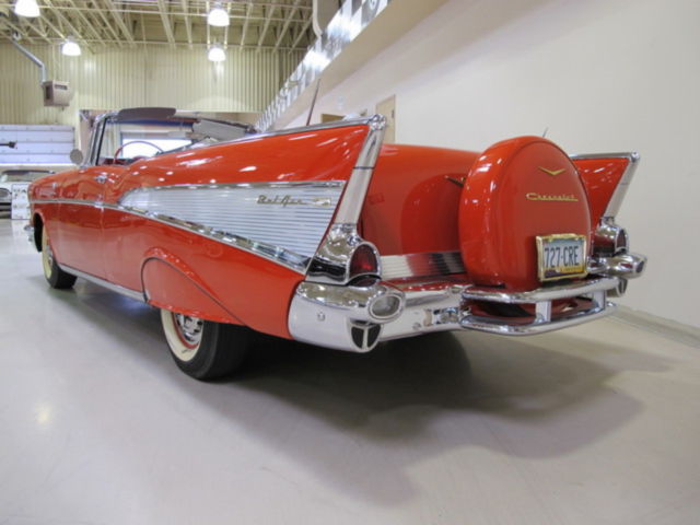 1957 Red Chevrolet Bel Air