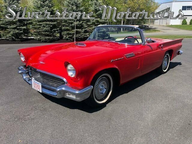 1957 Red Ford Thunderbird Convertible