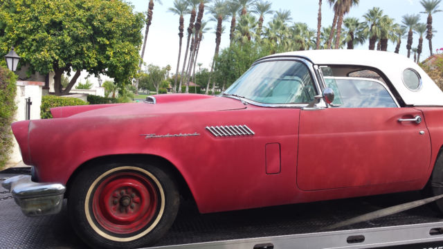 1957 Red Ford Thunderbird Coupe