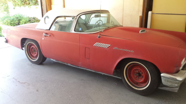 1957 Red Ford Thunderbird Coupe