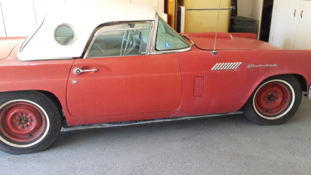 1957 Red Ford Thunderbird Coupe