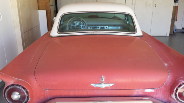 1957 Red Ford Thunderbird Coupe