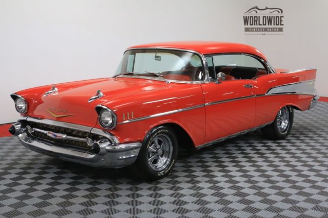 1957 Red Chevrolet Bel Air/150/210
