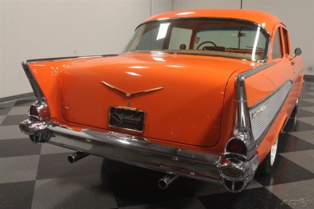 1957 Orange Chevrolet 210