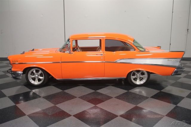 1957 Orange Chevrolet 210