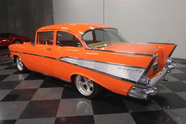 1957 Orange Chevrolet 210