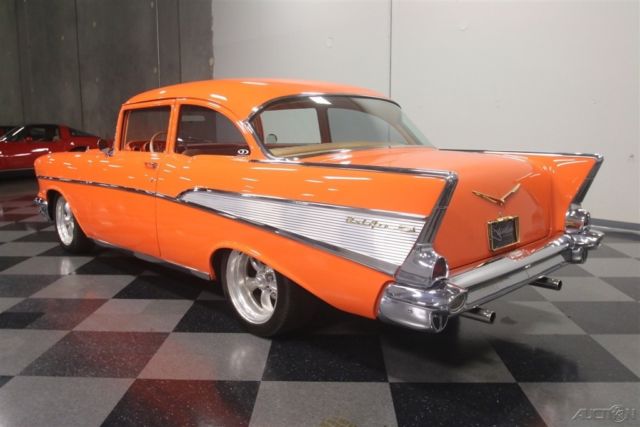 1957 Orange Chevrolet 210