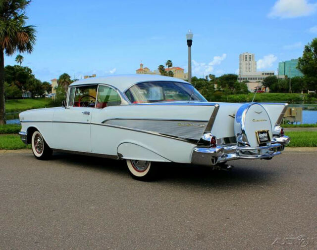 1957 White Chevrolet 210