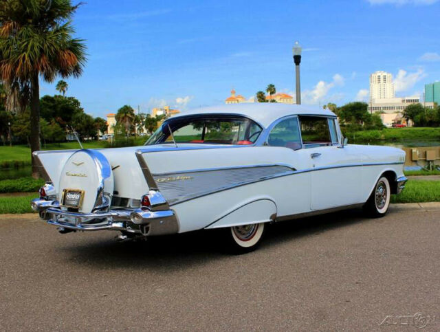 1957 White Chevrolet 210