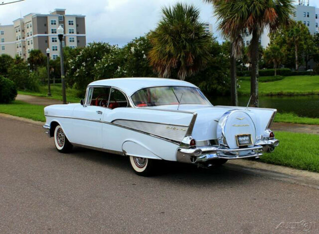 1957 White Chevrolet 210