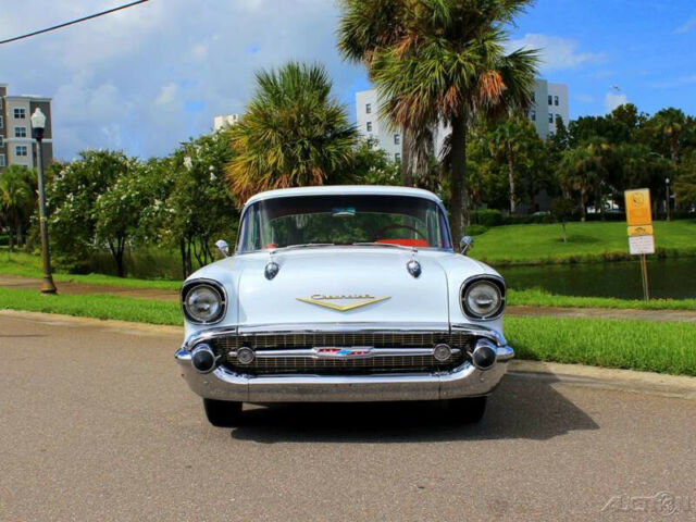 1957 White Chevrolet 210