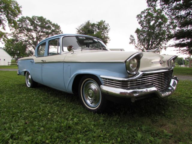 1957 Blue Studebaker Commander Sedan
