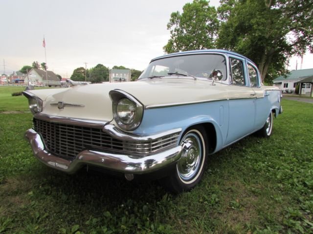 1957 Blue Studebaker Commander Sedan