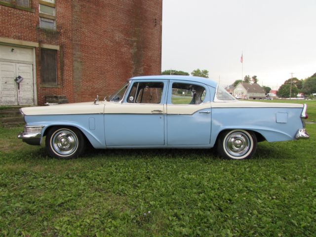 1957 Blue Studebaker Commander Sedan
