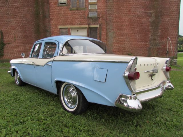 1957 Blue Studebaker Commander Sedan