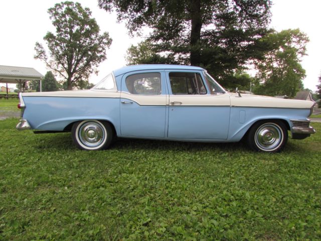 1957 Blue Studebaker Commander Sedan