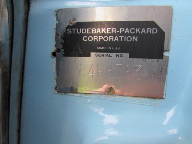 1957 Blue Studebaker Commander Sedan