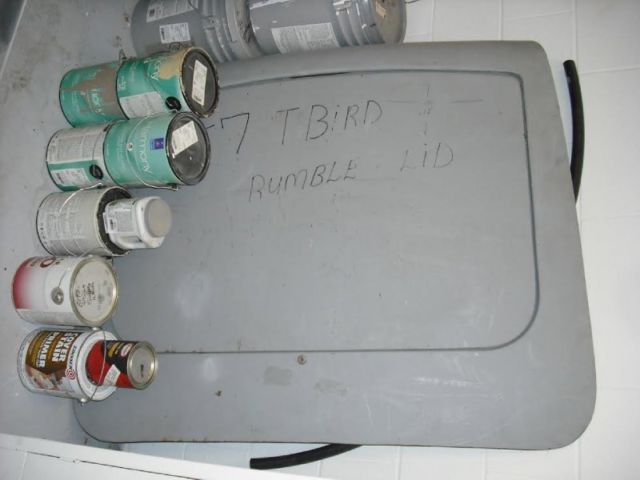 1957 Black Ford Thunderbird Convertible