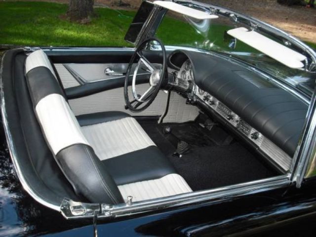 1957 Black Ford Thunderbird Convertible