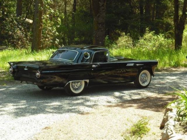 1957 Black Ford Thunderbird Convertible