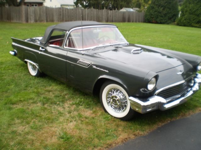 1957 Gunmetal Grey Ford Thunderbird