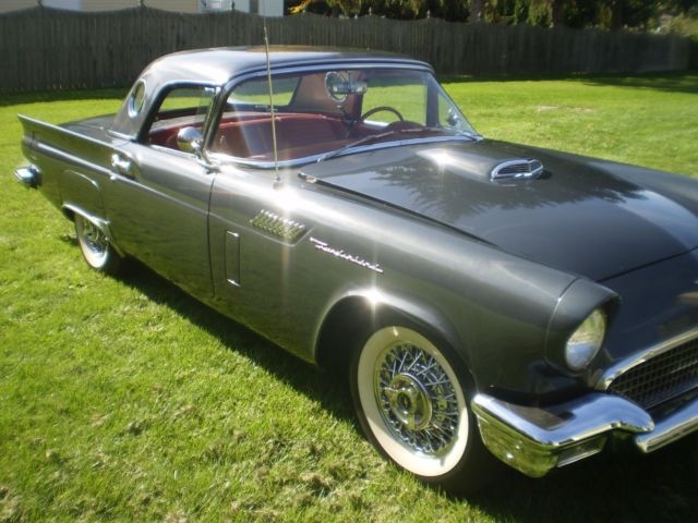 1957 Gunmetal Grey Ford Thunderbird