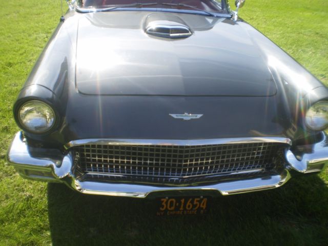 1957 Gunmetal Grey Ford Thunderbird