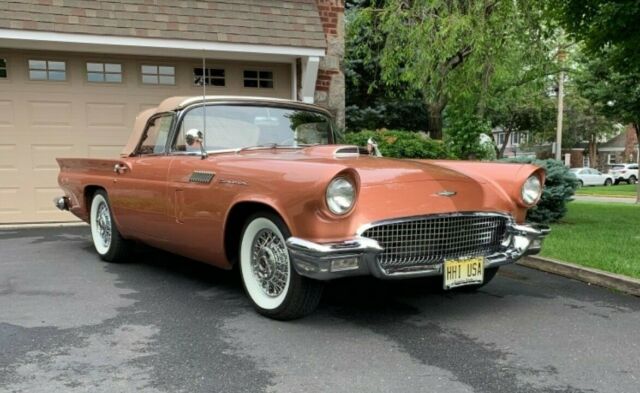 1957 Bronze Ford Thunderbird Convertible