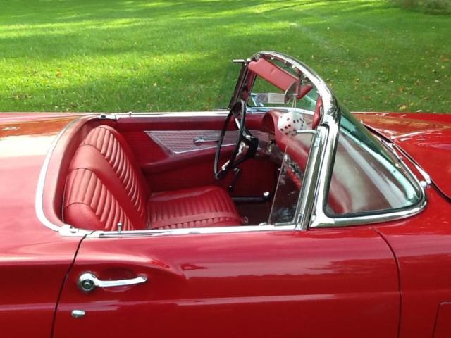 1957 Dark Rose Ford Thunderbird Convertible