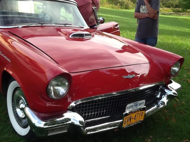 1957 Dark Rose Ford Thunderbird Convertible