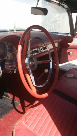 1957 Red Ford Thunderbird Convertible