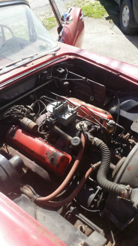 1957 Red Ford Thunderbird Convertible