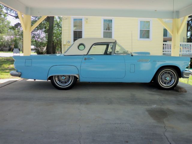 1957 Starmist blue Ford Thunderbird Convertible