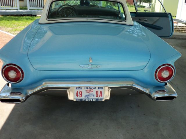 1957 Starmist blue Ford Thunderbird Convertible