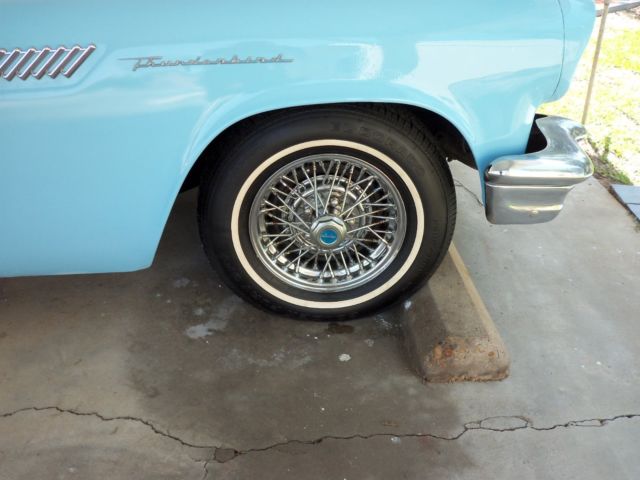1957 Starmist blue Ford Thunderbird Convertible