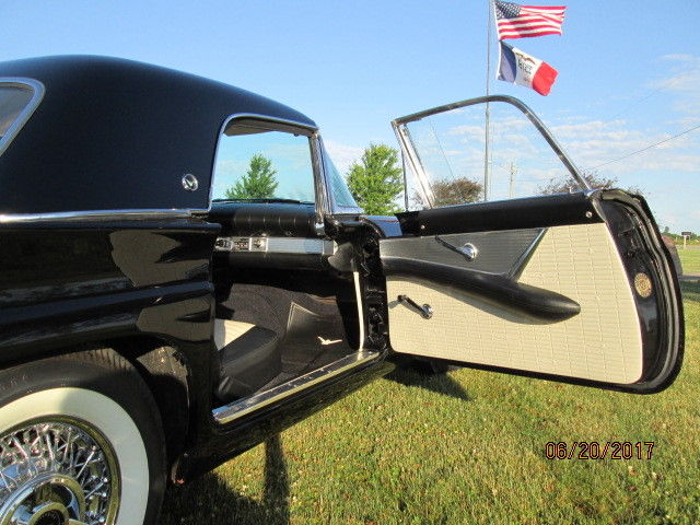 1957 Raven Black Ford Thunderbird Convertible