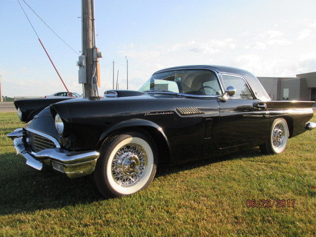 1957 Raven Black Ford Thunderbird Convertible