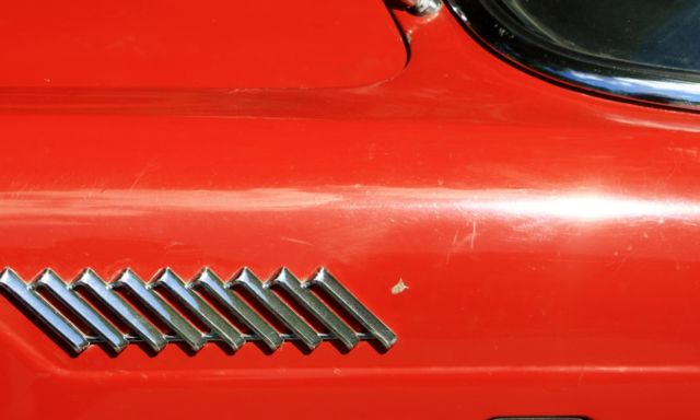 1957 Red Ford Thunderbird Convertible hard top