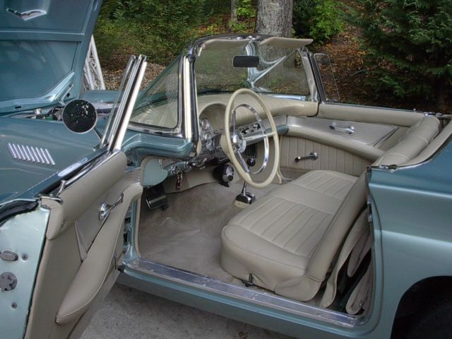 1957 Aquamarine Mist 2000 Ford color Ford Thunderbird Convertible