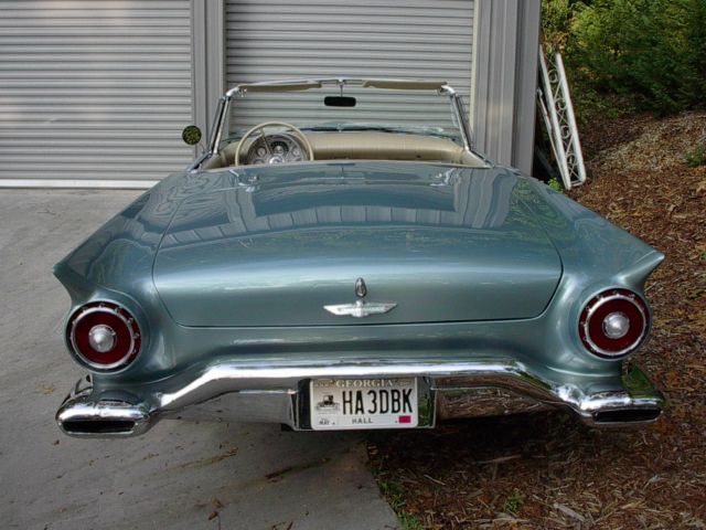 1957 Aquamarine Mist 2000 Ford color Ford Thunderbird Convertible