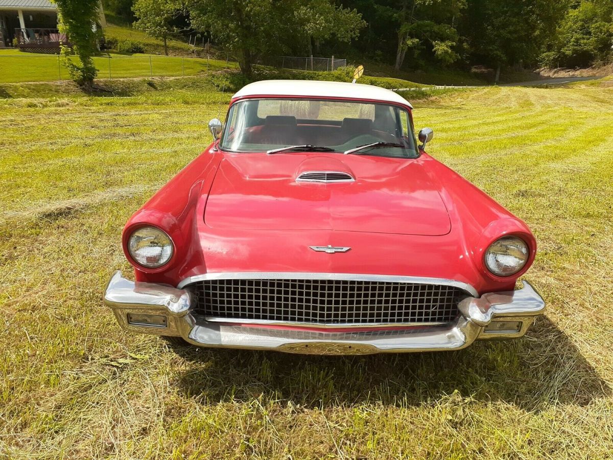 1957 Red Ford Thunderbird Coupe
