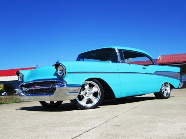 1957 Teal Chevrolet Bel Air/150/210 Coupe